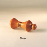 Lamp Shade Finial Button Pattern 2 Cherry Wood