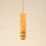 Cherry Wood Fan Pull Handmade by Picinae Studios 