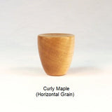 Lamp Finial Curly Maple Cup 6 Handmade
