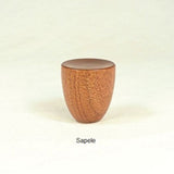 Wood Lamp Finial Sapele Handmade Cup 7