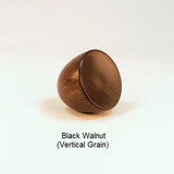 Wooden Lamp Finials Black Walnut Cup 4 Handmade