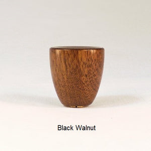 Wooden Lamp Finial Cup 6 Black Walnut