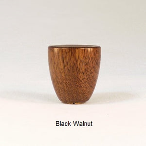 Wooden Lamp Finial Cup 6 Black Walnut