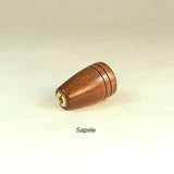 Lamp Finial Sapele Wood Handmade By Picinae Studios