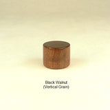Lamp Finial Black Walnut Drum Shape Handmade By Picinae Studios