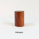 Wooden Table Lamp Finial Mahogany Drum 14 Handmade