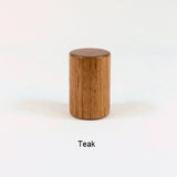 Teak Lamp Finial Drum 14 Mid Century Modern Handmade
