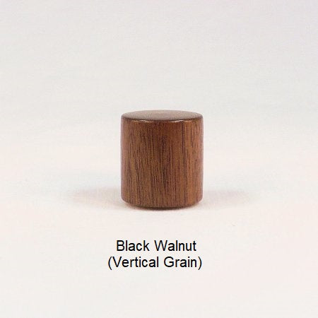 Wood Lamp Finial Black Walnut Drum 15