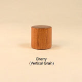 Wood Lamp Finial Cherry Drum 15