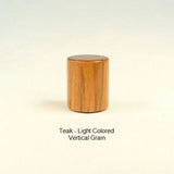 Teak Lamp Finial Drum 7 Handmade by Picinae Studios