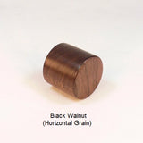 Wood Lamp Shade Finial Drum 8 Black Walnut Large