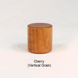 Lamp Finial Cherry Wood Brass Drum 9 Handmade