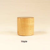 Wood Lamp Finial Drum 9 Maple