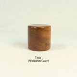 Teak Wood Lamp Finial Drum 9 Handmade By Picinae Studios