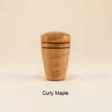 Lamp Finial Dome 1 Curly Maple Wood