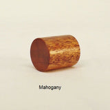 Lamp Finial Drum 6 Mahogany Wood