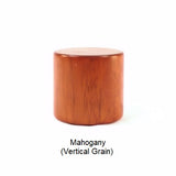 Lamp Finial Drum 8 Mahogany Wood Large