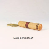 Light Switch Pull Maple Purpleheart Brass