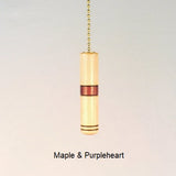 Fan Pull Maple Purpleheart Handmade