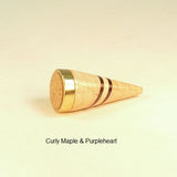 Maple Purpleheart Brass Ring Cone Handmade By Picinae Studios