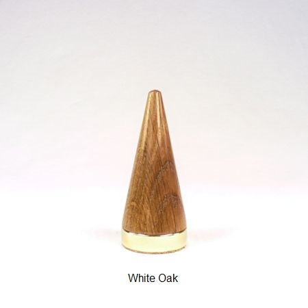 Ring Cone in White Oak and Brass Handmade by Picinae Studios