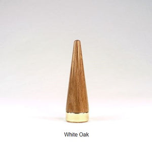 Ring Cone White Oak Brass Handmade by Picinae Studios
