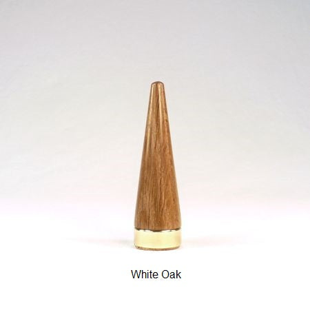 Ring Cone White Oak Brass Handmade by Picinae Studios