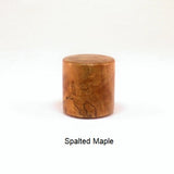Wood Lamp Finial Drum 4 Spalted Maple