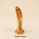 Table Lamp Finial Smooth Crescent Spalted Maple Wood