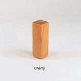 Lamp Finial Cherry Wood Square 1