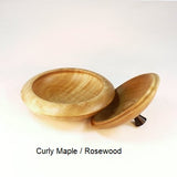Wooden Sugar Bowl 3 in Curly Maple and Rosewood