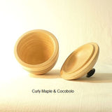 Custom Sugar Bowl in Curly Maple and Cocobolo