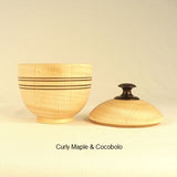 Wooden Sugar Bowl Handmade by Picinae Studios