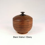 Custom Sugar Bowl for Tim, Pattern 2 in Curly Maple and Cocobolo