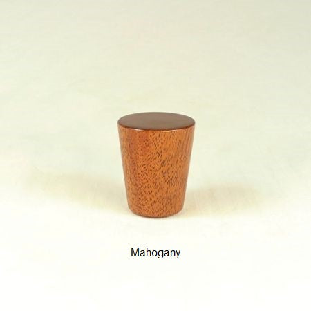 Tapered lamp finial mahogany handmade by Picinae Studios