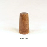 White Oak Lamp Finial Handmade by Picinae Studios Taper 8