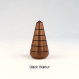 Wooden Lamp Finial Black Walnut Taper 7