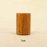 Wooden Lamp Finial Drum 2 Teak