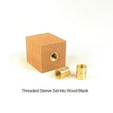 Hardware, Standard Threaded Sleeves for Setting Up Wood Blanks