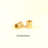 Hardware, Standard Threaded Sleeves for Setting Up Wood Blanks
