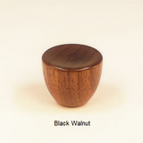 Wood Lamp Finial Cup 1 Black Walnut