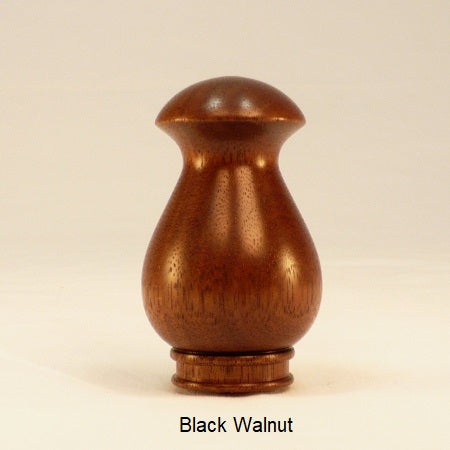 Finials For Lamps Dome 10 Black Walnut Wood