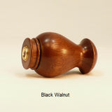 Lamp Shade Finial Dome 10 Black Walnut Wood
