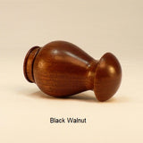 Black Walnut Wood Lamp Shade Finial Dome 10