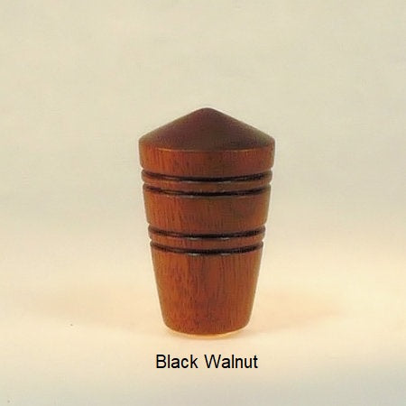 Wooden Lamp Finial Dome 2 Black Walnut