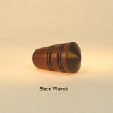Lamp Shade Finials Dome 2 Black Walnut Wood
