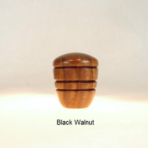 Wooden Lamp Finials Dome 5 Black Walnut