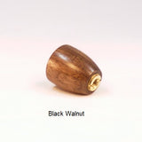 Wood Lamp Shade Finial Dome 8 Black Walnut