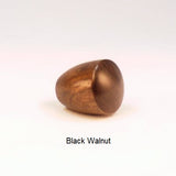 Lamp Finial Black Walnut Wood Dome 8