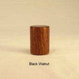 Wood Lamp Finial Drum 2 Black Walnut